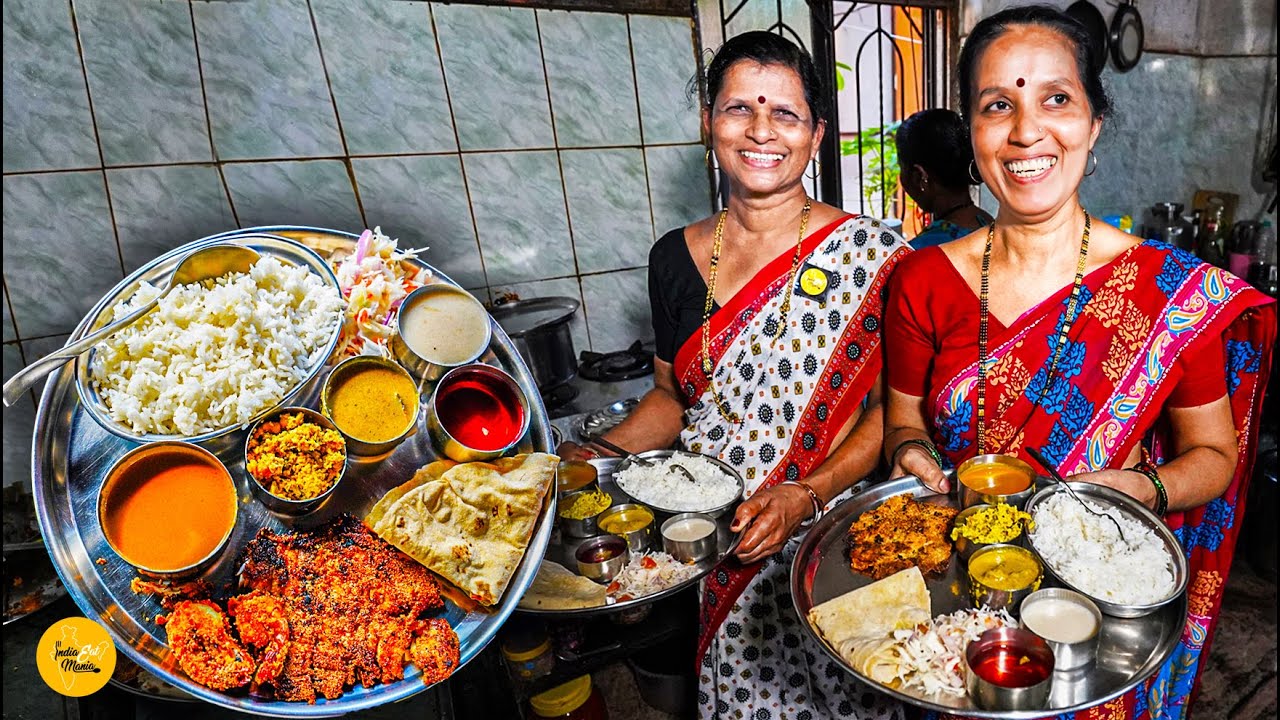 Two Hardworking Sisters Selling Unlimited Teja Goan Fish Thali Rs. 250/- Only l Goa Street Food