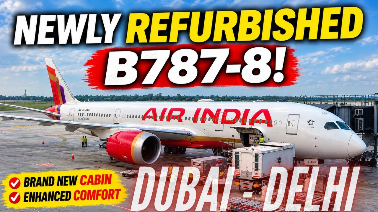The NEW Air India B787-8 Cabin! | Dubai to Delhi | Air India B787-8 Premium Economy