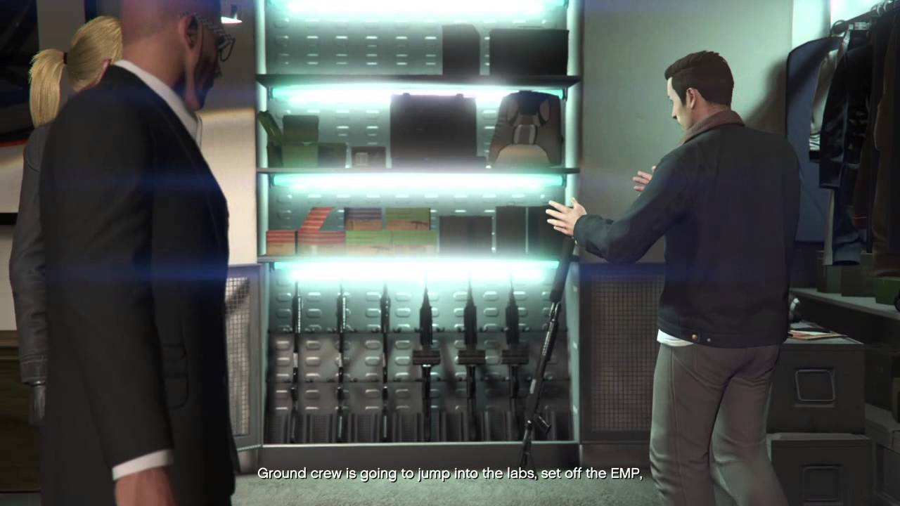 GTA Online Heists (PS4): The Humane Labs Raid intro cutscene