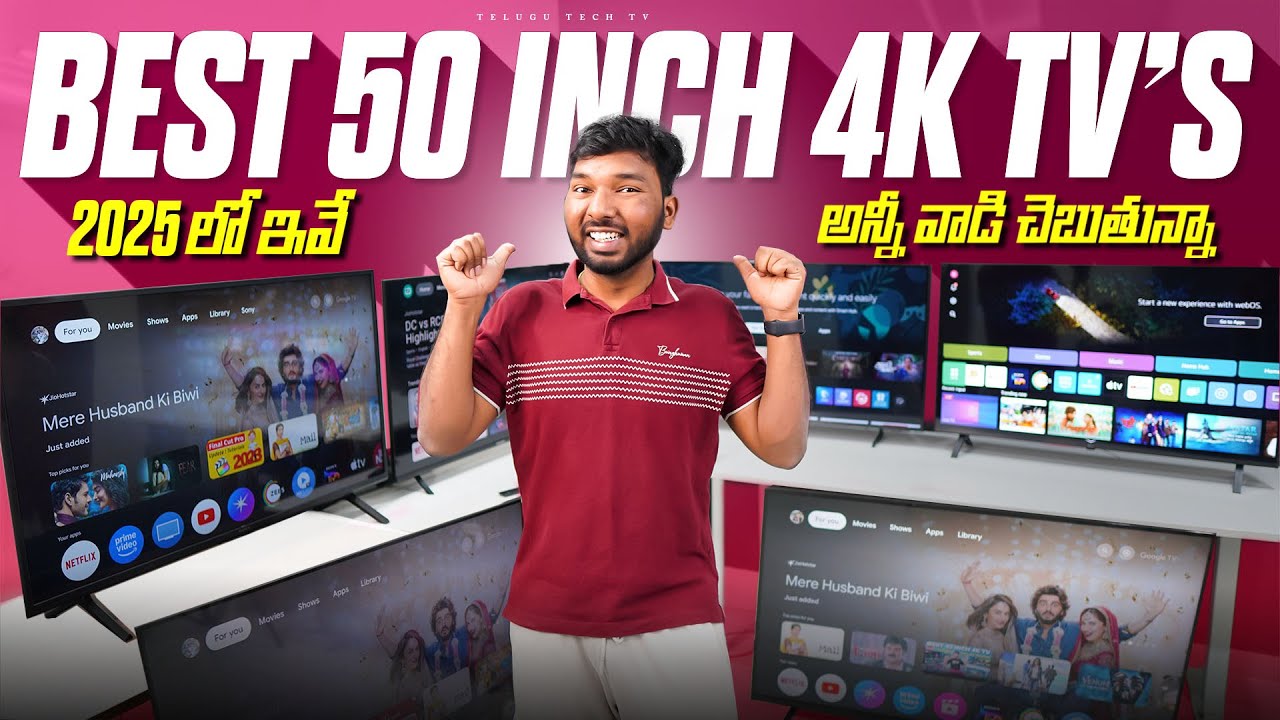 Best 50 Inch 4K TV in 2025 || Top 50inch 4K QLED TVs