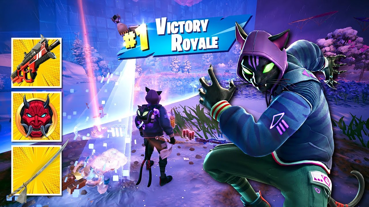 Fortnite: Hunters Nyanja Skin Gameplay Wins | Zero Build (Fortnite Chapter 6 Season 1)