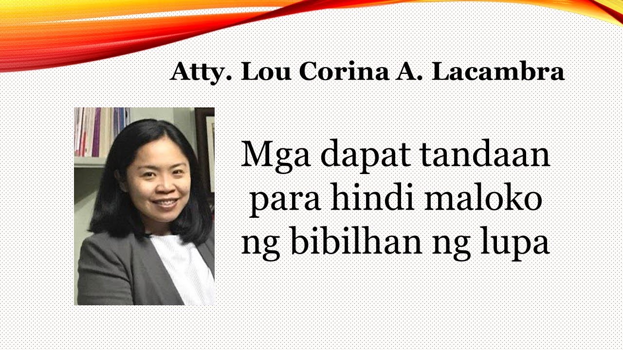 Buying Land in the Philippines (Pagbili ng Lupa)