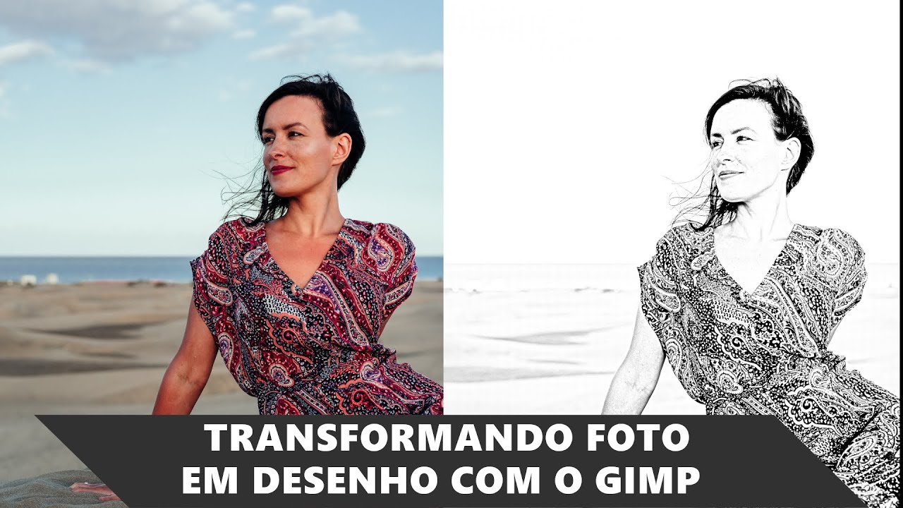 Transformando Foto em Desenho Com o Gimp
