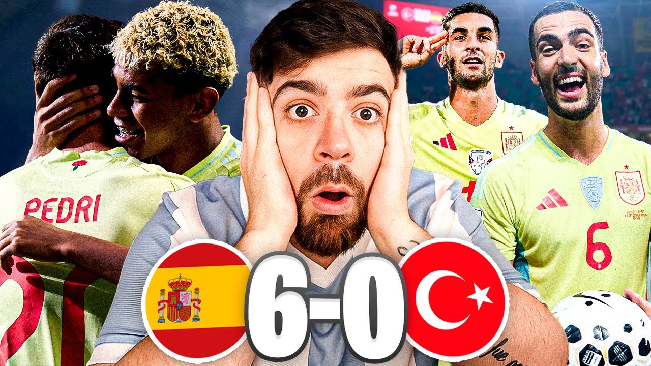 ESPAÑA DESTRUYE A TURQUIA 6-0. BAILE ABSOLUTO ¿SON LA MEJOR SELECCIÓN DEL MUNDO? OPINIÓN Y REACCIÓN.