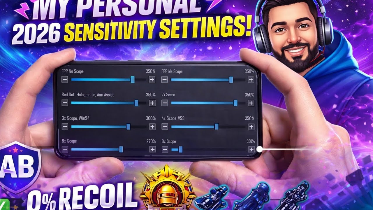 NEW UPDATE 4.1 CODE PUBG🔥 MOBILE/BGMISENSITIVITY SETTINGS 2026 | BEST SCOPESENSITIVITY SETTINGS ✅ 
