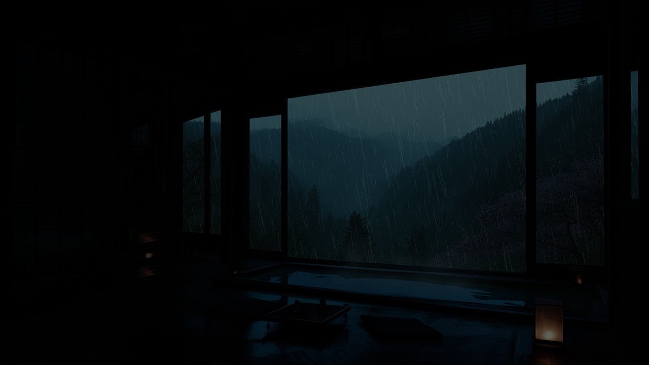Peaceful Spring Garden Rain 🌧️ (No Ads) | Soft Blossom Rain Sounds for Deep Sleep