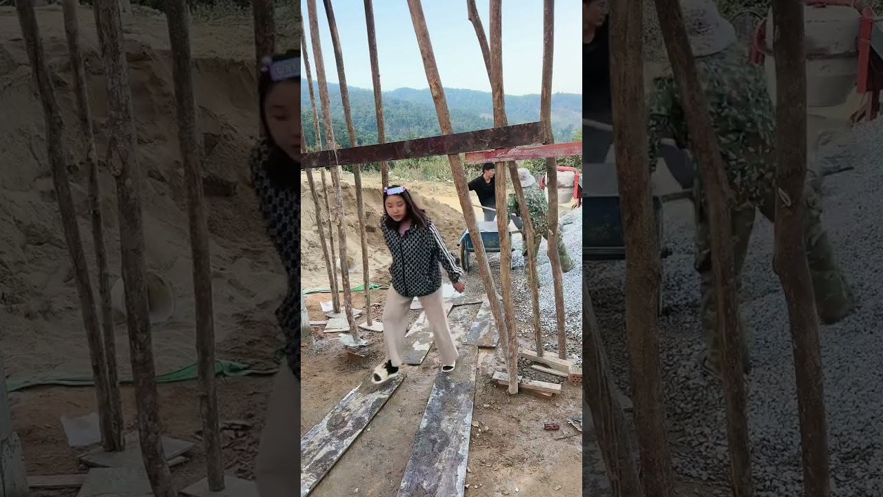（1400）牛牛阿娜日常生活 给媳妇建房了快来看