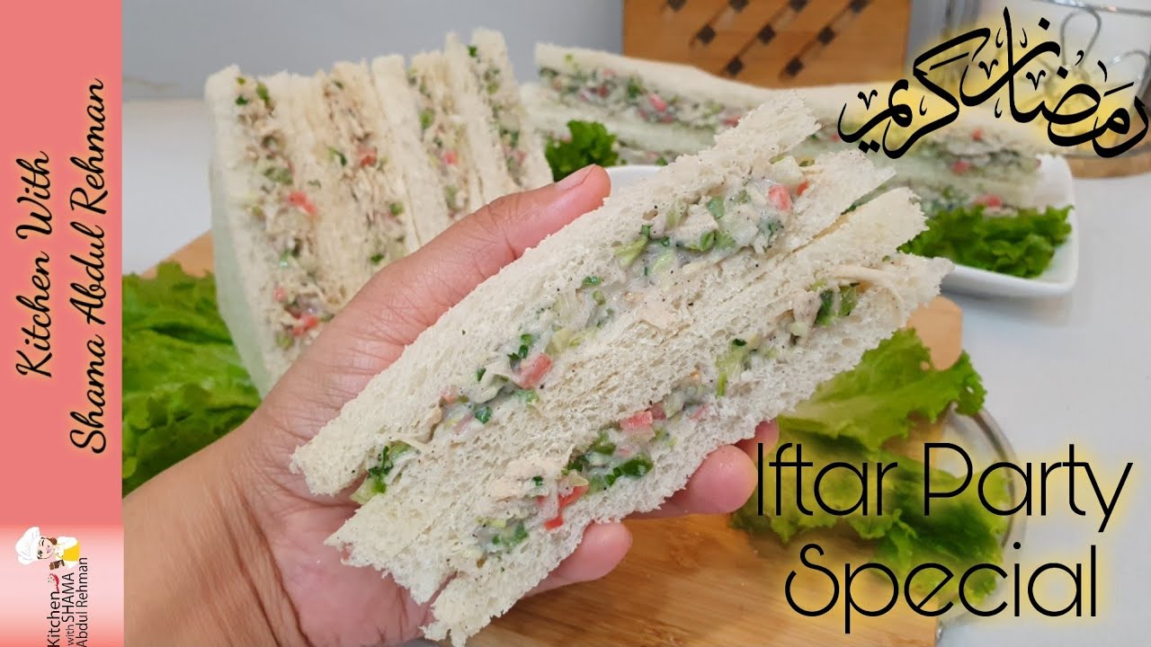Cold Sandwich Recipe | 2024 Ramadan Iftar Party Special Recipe | Kitchen With Shama Chicken Sandwich