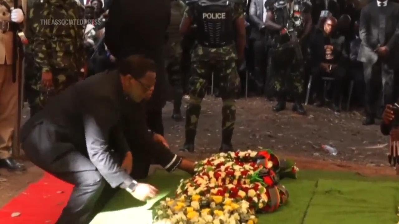 Malawi's vice president laid to rest as president calls for an independent probe into his death
