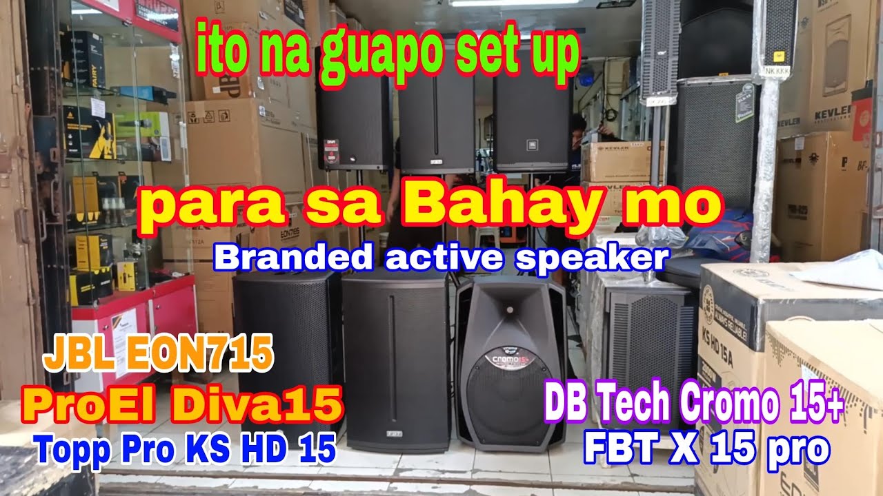Ito na ang Guapo set up para sa Bahay mo || Branded active speaker