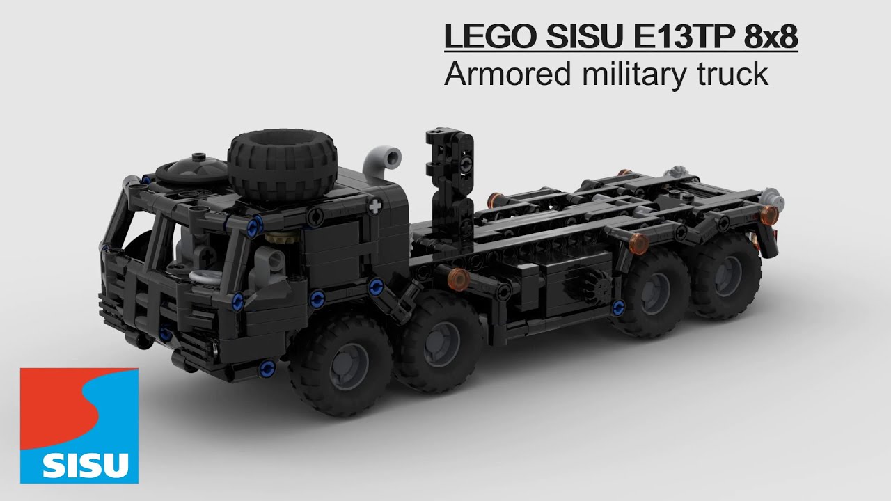 Lego Sisu E13TP 8x8 military truck