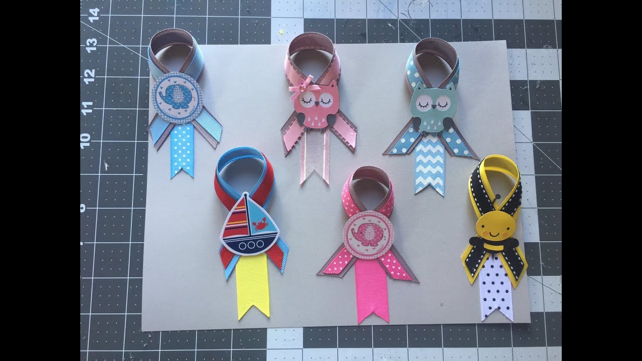 DIY Baby Shower Guest Pins