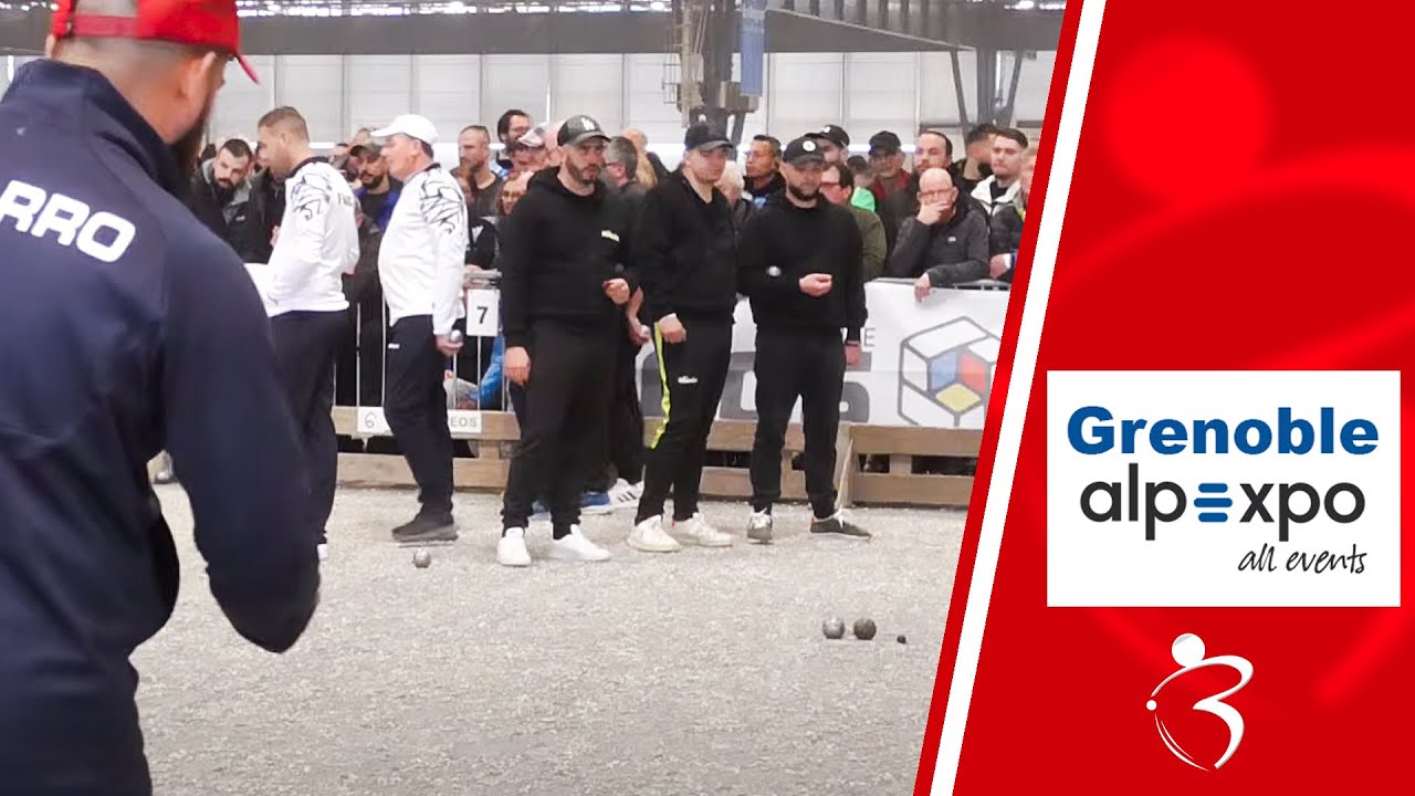 128ème MONROS vs VIOLA : Grenoble 2ème Supranational de pétanque indoor triplette 2024 - TOP 1000