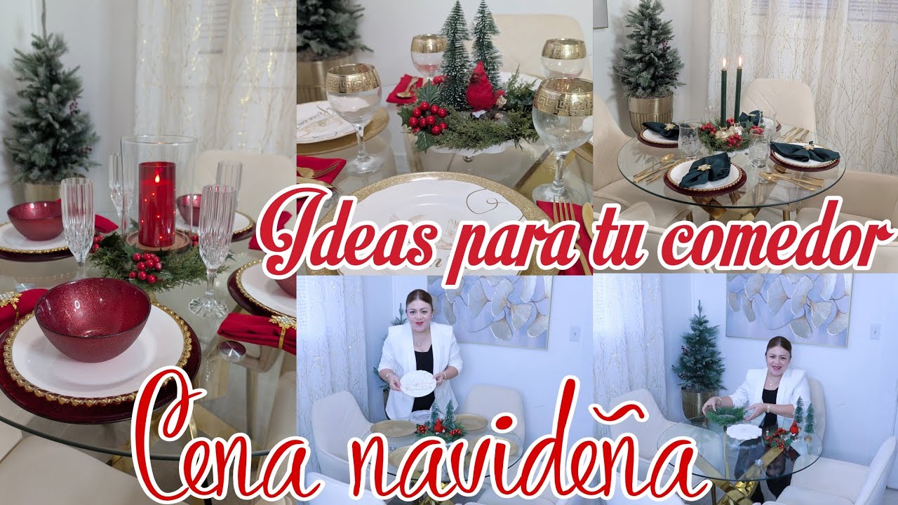 Ideas practicas para decorar tu comedor Cena navideña