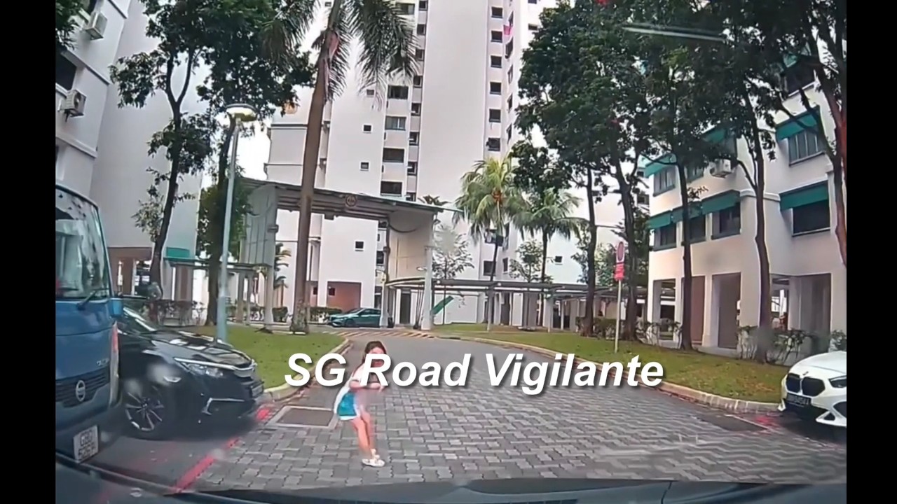 20feb2026 kindergarten student running across service road