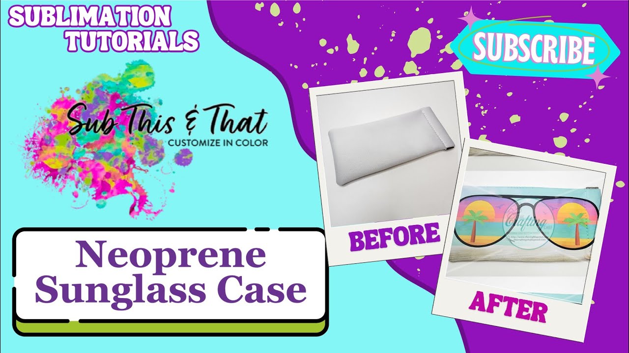 Neoprene Sublimation Sunglass Case
