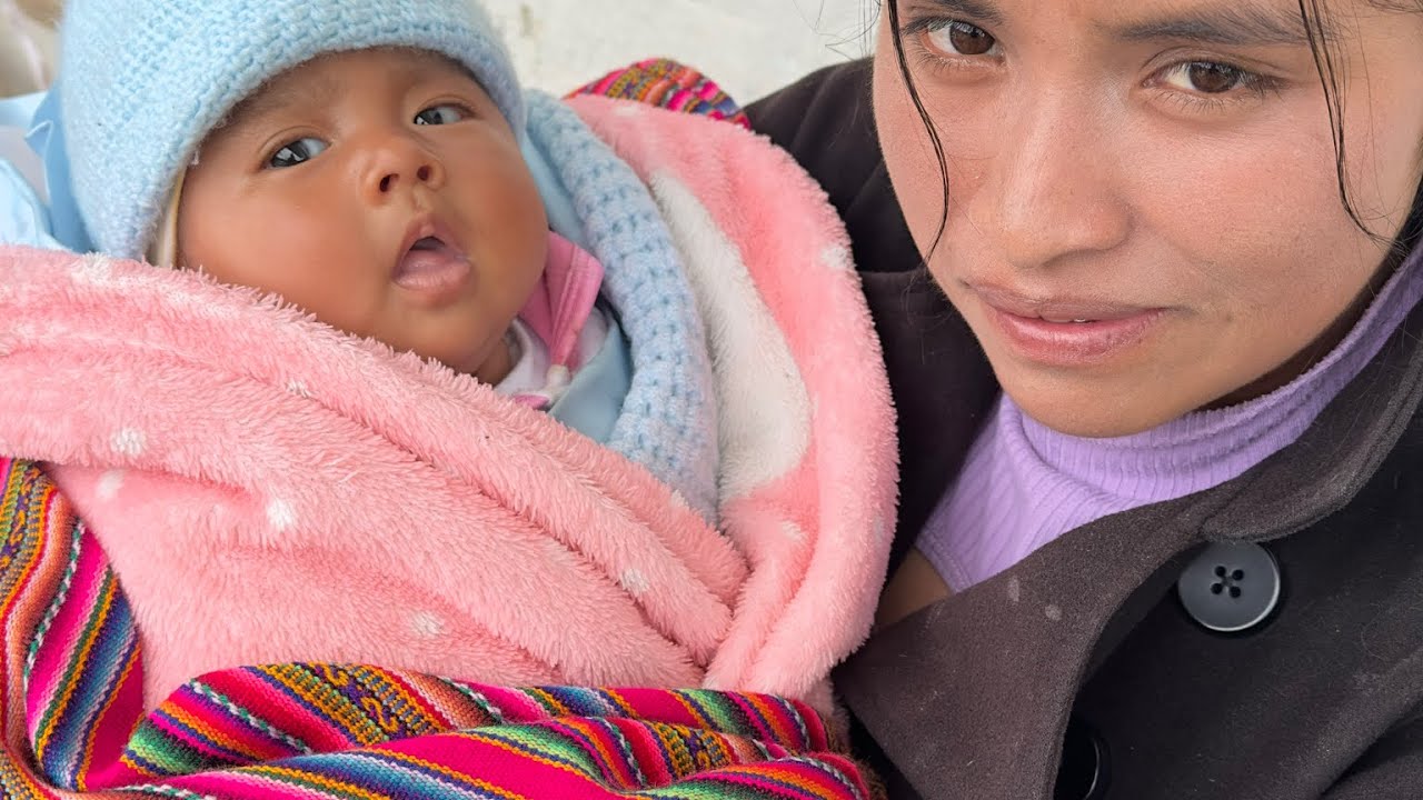 Comprando cosas para nuestra bebé en el mercado 👶 en Cajamarca.