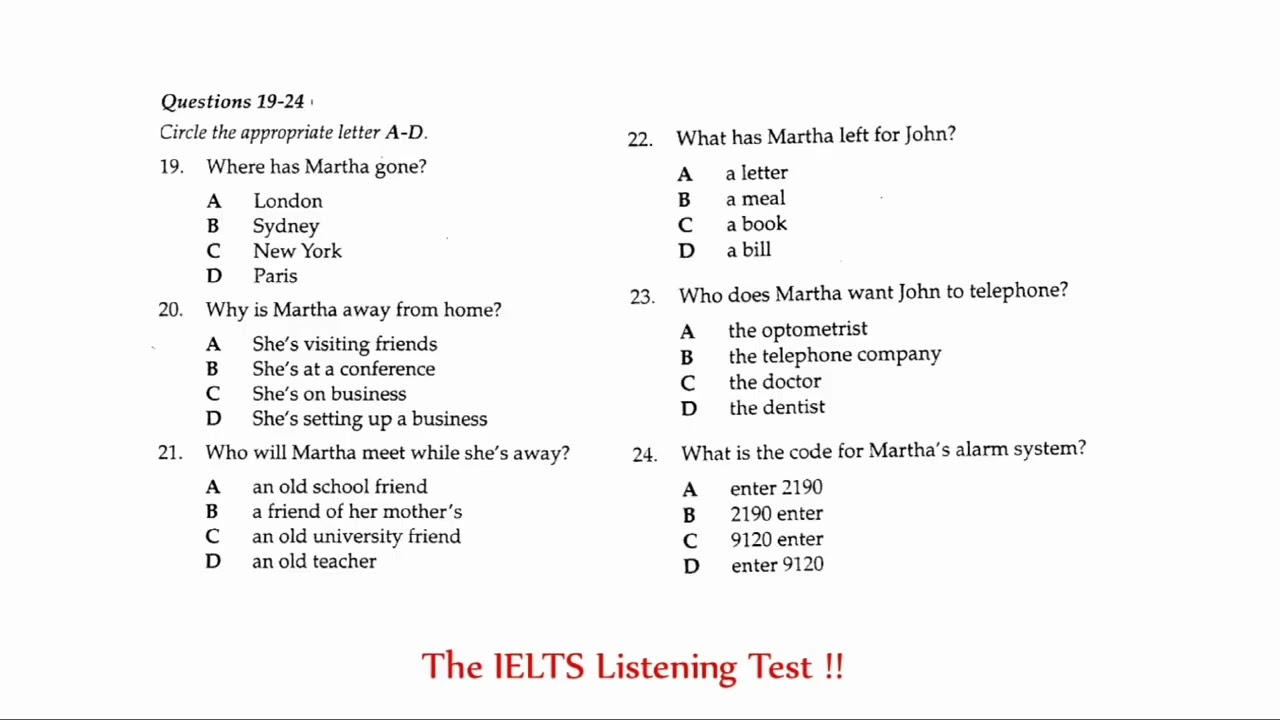 REQUEST FOR SPECIAL LEAVE || listening Test