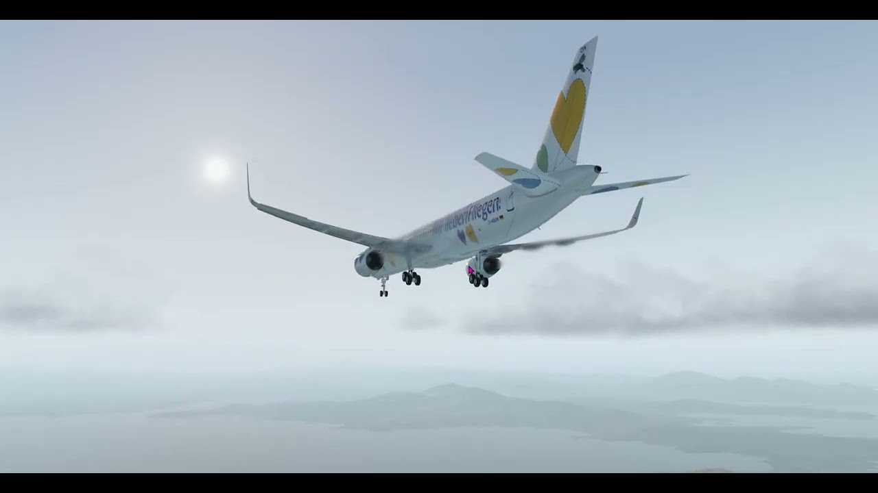 XP11 VERY Windy and Hard Crosswind landing in Italy (Olbia LIEO)
