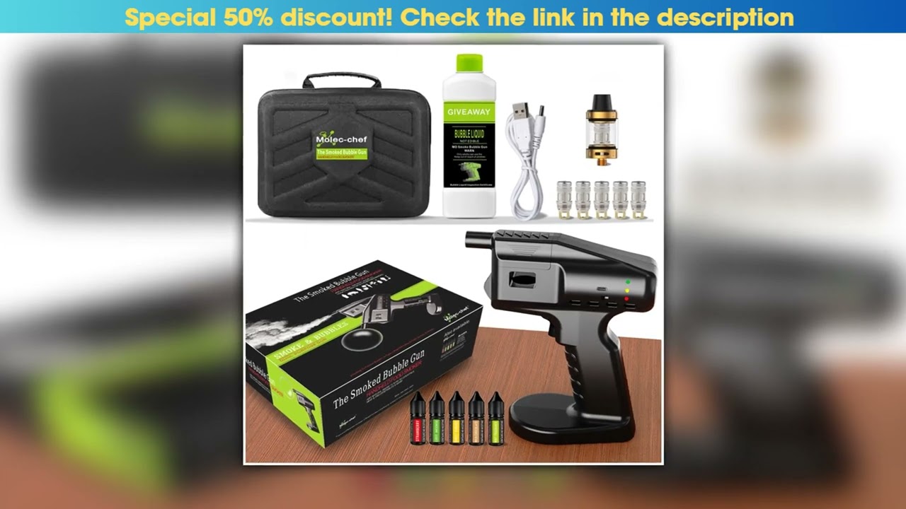 Best Seller Smoking Flavor Blaster Cocktail Smoker Bubble Gun Barman Bartender Kit Smok Food Access