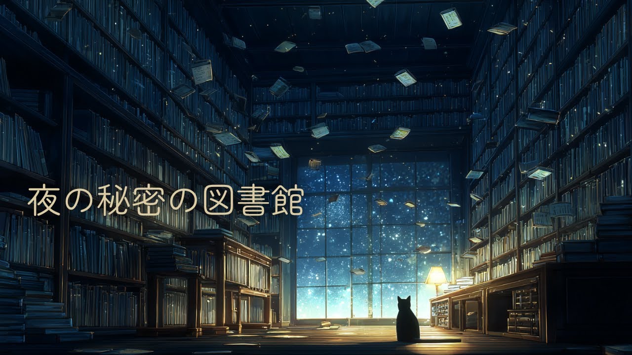 【BGM】夜の秘密の図書館で聴く、やさしいピアノ🌙｜チルアウト・作業・読書
