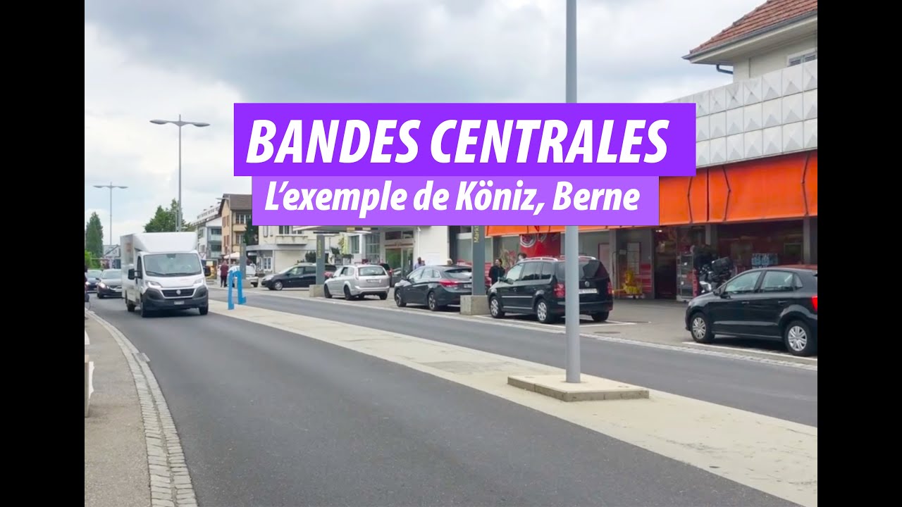 La bande centrale, une alternative à la zone 30 ?
