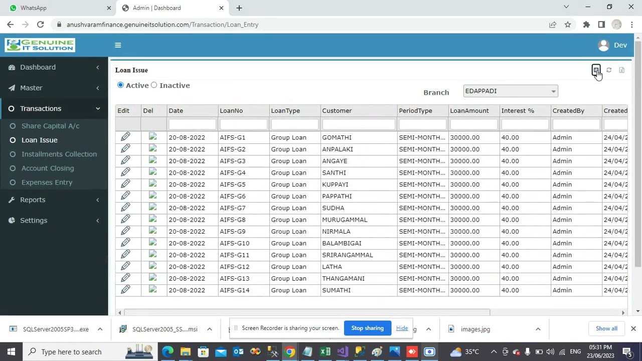 Daily Collection & EMI Payment - Mobile App & Software (Daily தண்டல் Software)