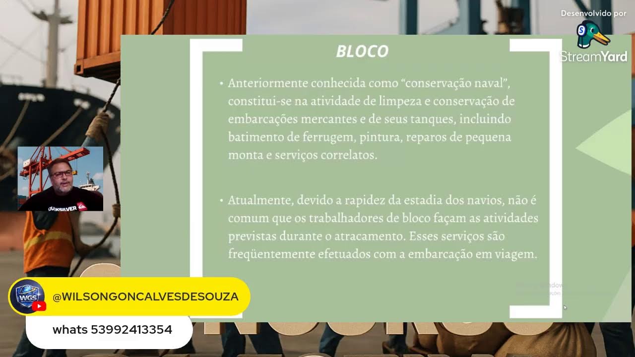 CONCURSO ESTIVA - MAQUINAS E EQUIPAMENTOS PORTUÁRIOS