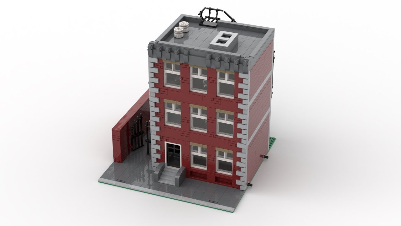 LEGO Modular Apartment Building MOC - Step by step