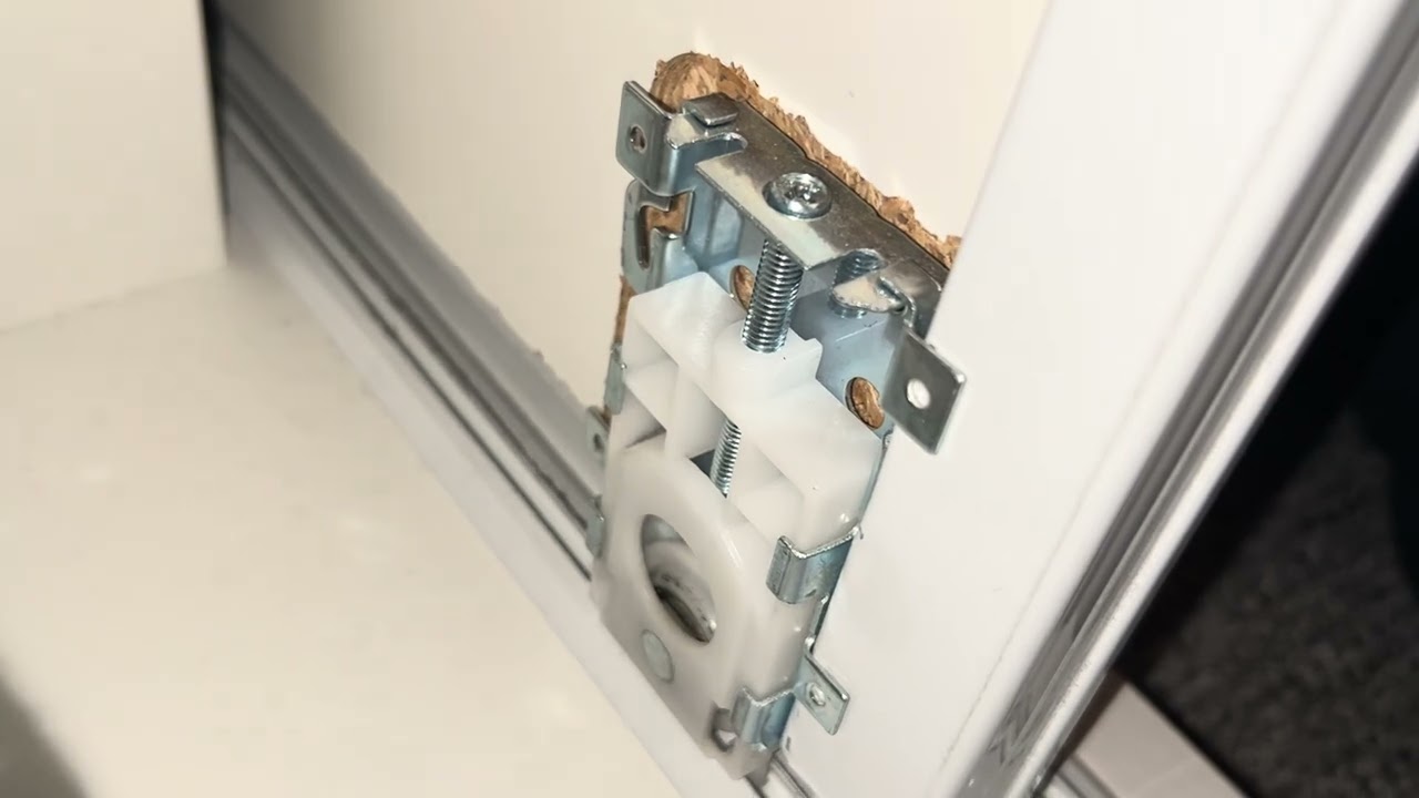 How to clean out a sliding door rail