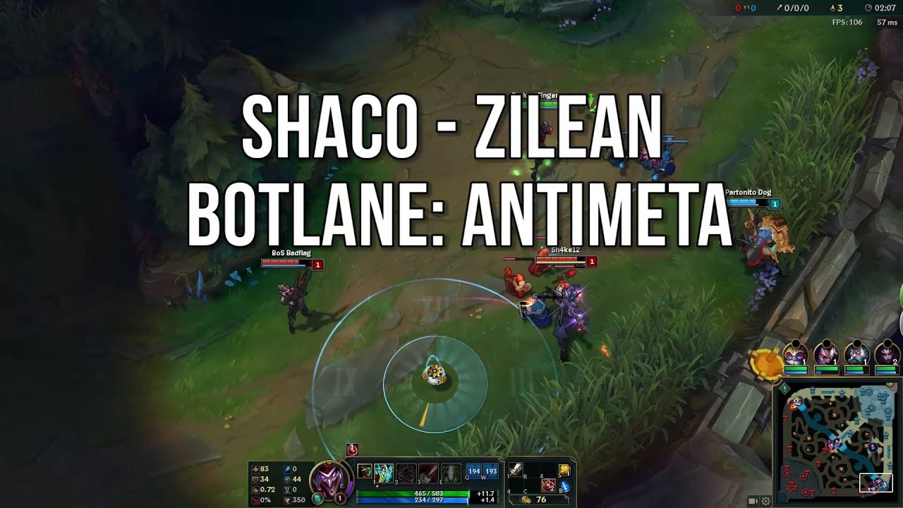 SHACO ZILEAN BOTLANE | ANTIMETA