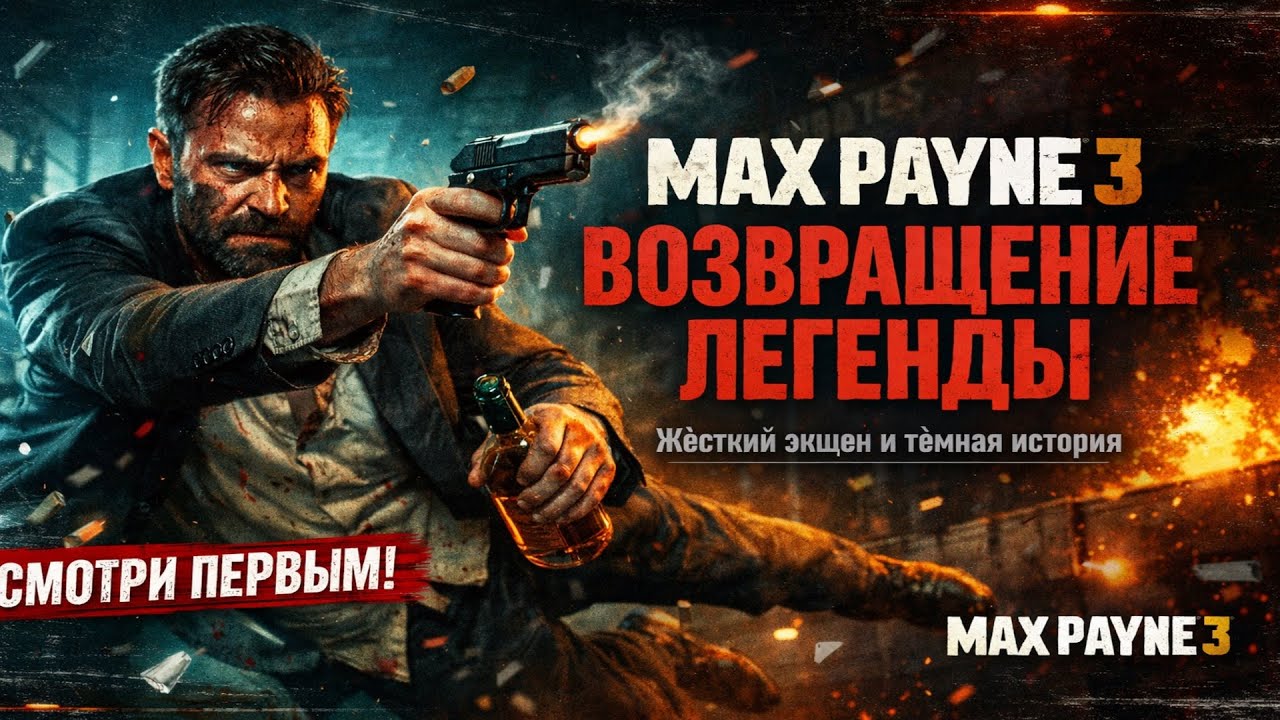 Атмосфера боли и отчаяния - Max Payne 3 - прохождение - стрим № 1