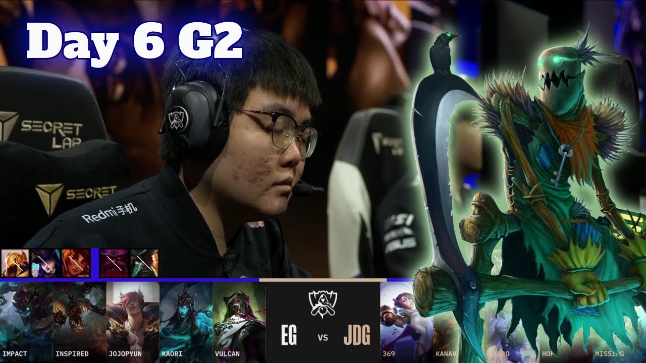 EG vs JDG | Day 6 LoL Worlds 2022 Main Group Stage | Evil Geniuses vs JD Gaming - Groups full game