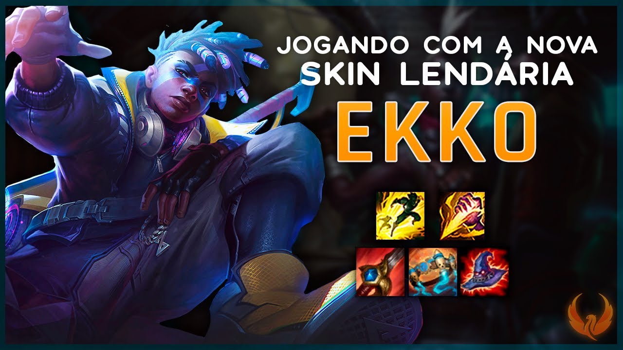 JOGANDO COM A NOVA SKIN LENDÁRIA TRUE DAMAGE *QUADRAKILL* - EKKO JUNGLE GAMEPLAY [PT-BR]