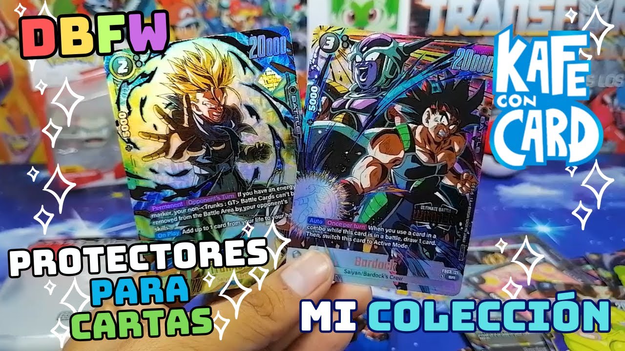 Mi colección de cartas de Dragon Ball y accesorios para las cartas.