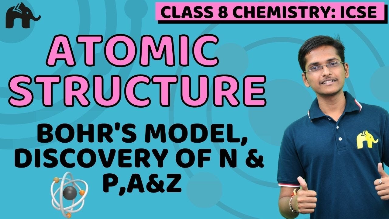 Atomic Structure Class 8 ICSE Chemistry | Selina Chapter 4 | Bohr's Model, Discovery of N& P, A&Z