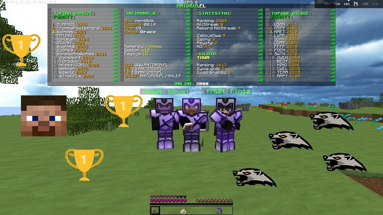 ANTORIA.PL START EDYCJI | KRETOWANIE | TOPKA | KILLE | ZELAKI | [YAWN] + txt pvp i macro