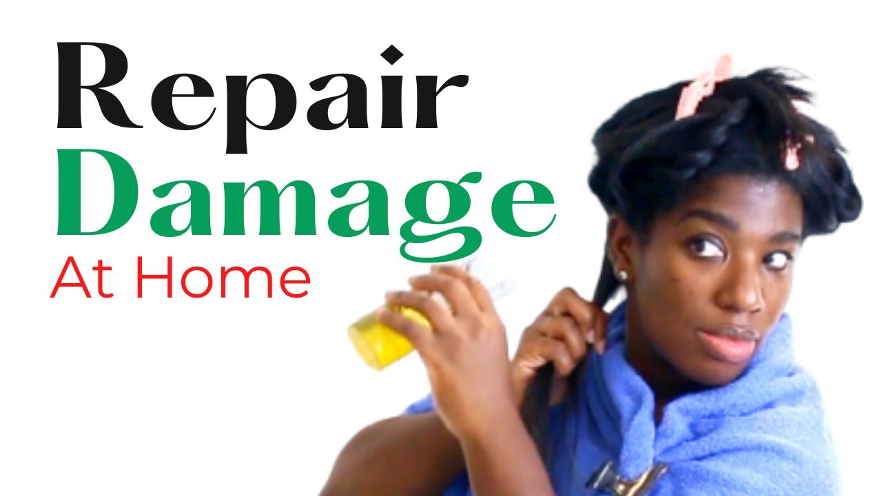 Hot Oil Treatment for Relaxed Hair | Repair DRY DAMAGED hair at Home