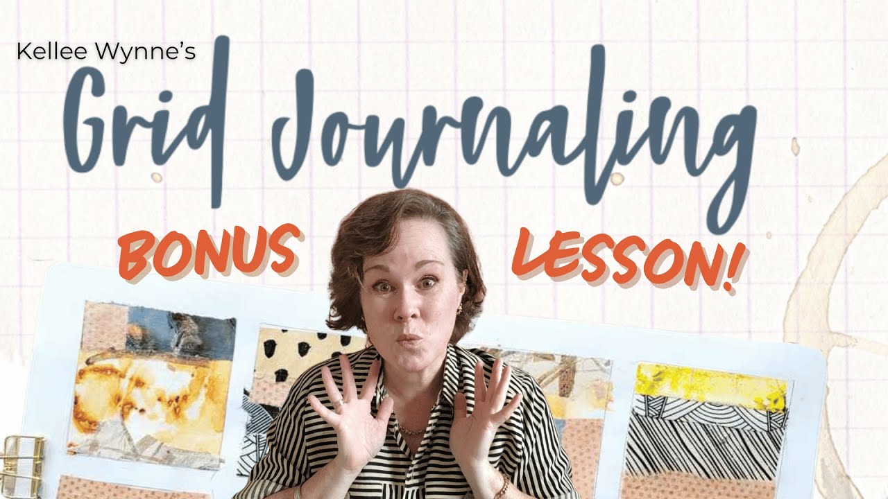 Unleash your creativity with a playful and messy bonus lesson from the Grid Journal Mini Course!