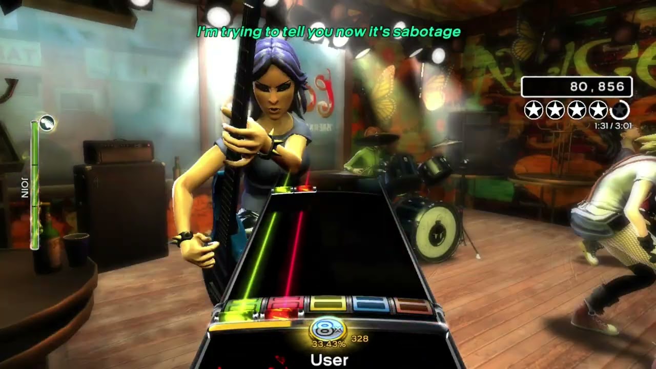 Rock Band 3 Deluxe - Sabotage (RB1 Import) - Guitar (Expert) - 100% FC 5GS