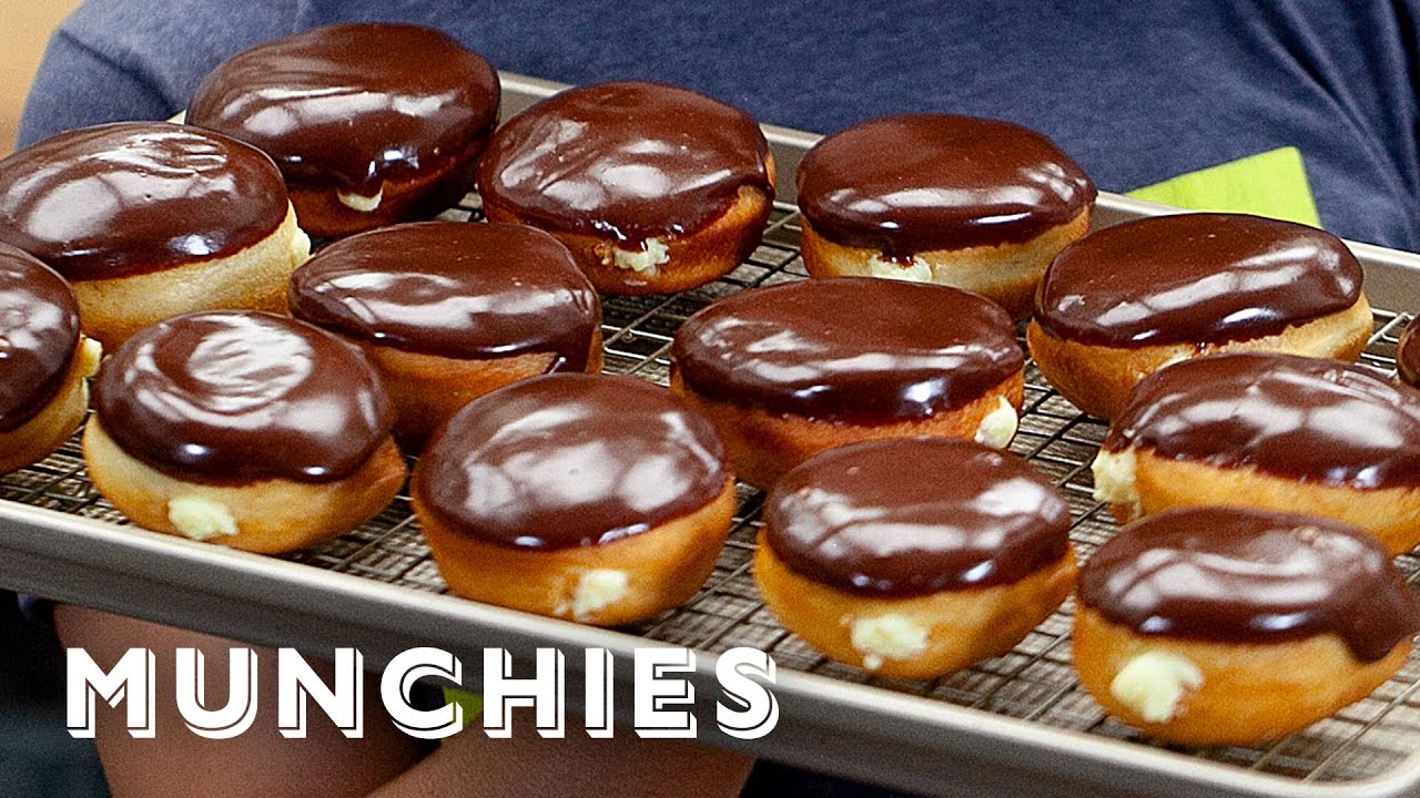 Homemade Boston Cream Donuts | The Cooking Show