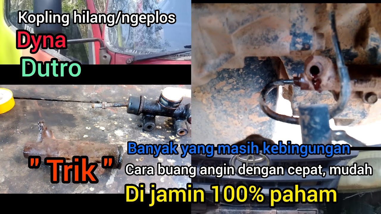 cara pasang master kopling atas bawah Dyna/Dutro