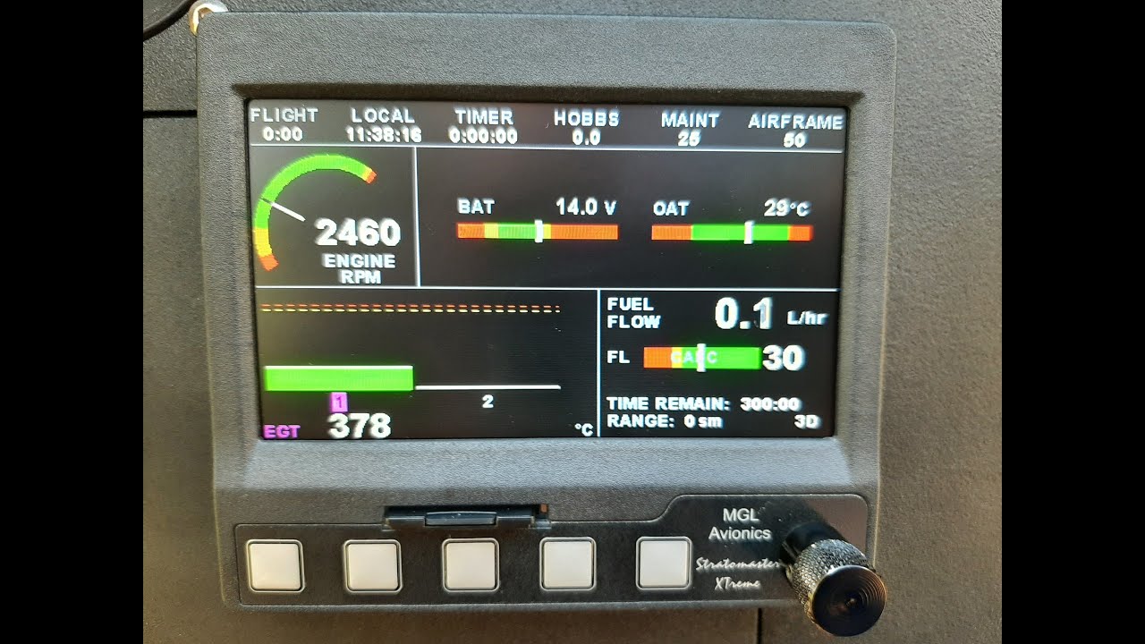 MGL Xtreme EFIS Flight Test