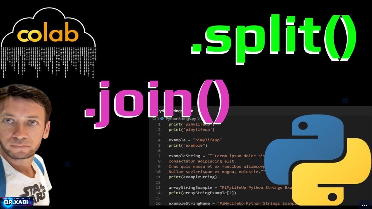 Cómo Unir y Separar Listas y Strings en Python (Usando .split() y .join() en Google Colab)