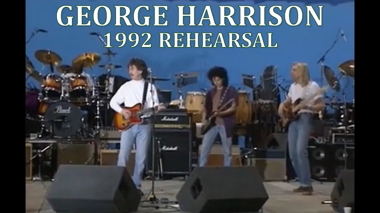 Джордж Харрисон, 1992 год — репетиция концерта НЛП в студии Shepperton Studios #georgeharrison #t...