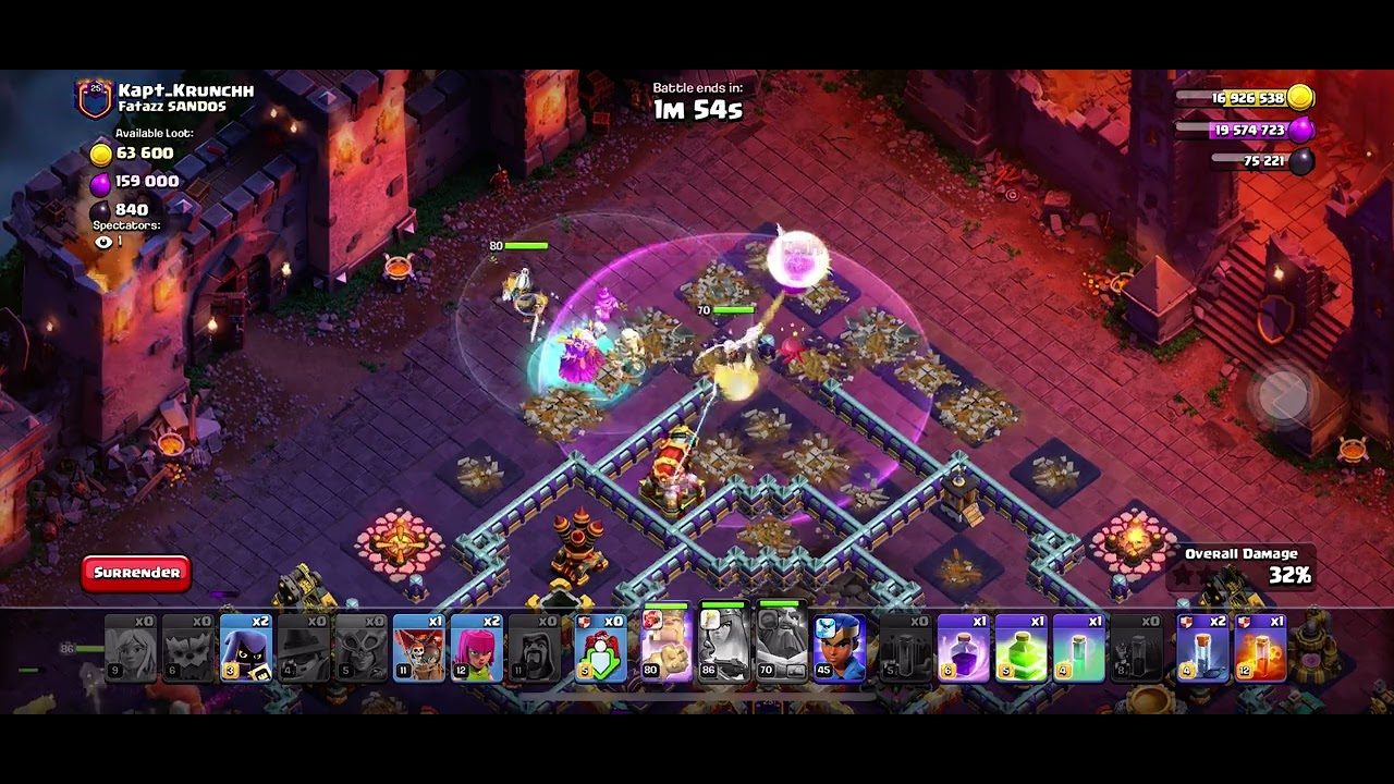 Fireball superwitch #clashofclans #coc 