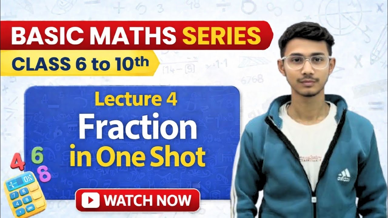 Fraction in One Shot ? | Basic Maths Series| class 6-10 |