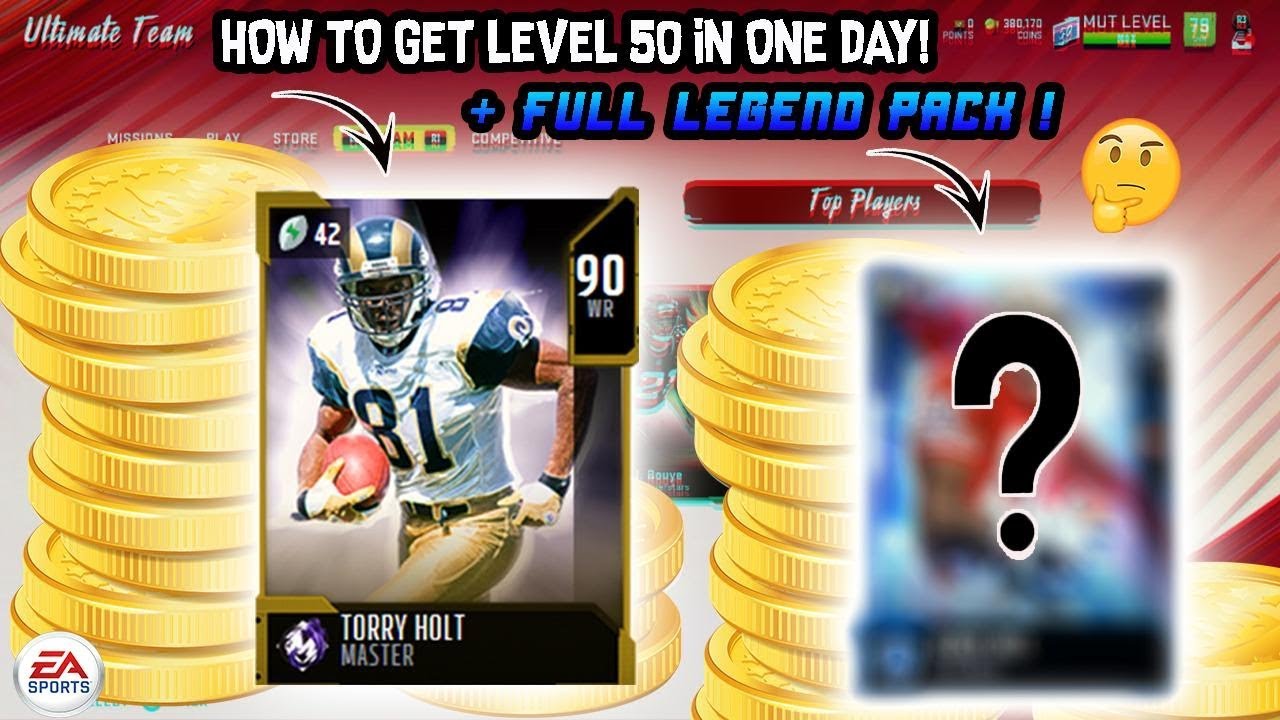 Madden 20 - Level 50 XP METHOD!! 90 OVR TORY HOLT!! 89-90 OVR FULL LEGEND