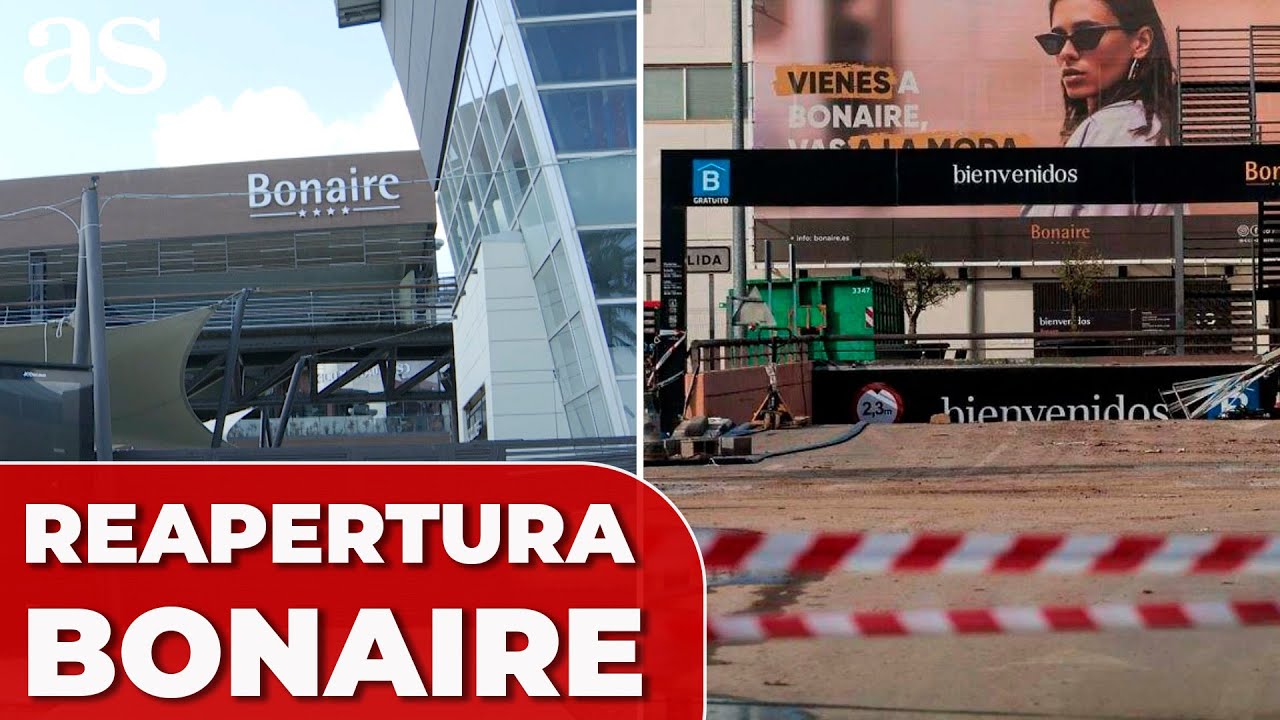 REABREN algunos COMERCIOS del CENTRO COMERCIAL de BONAIRE tras la DANA
