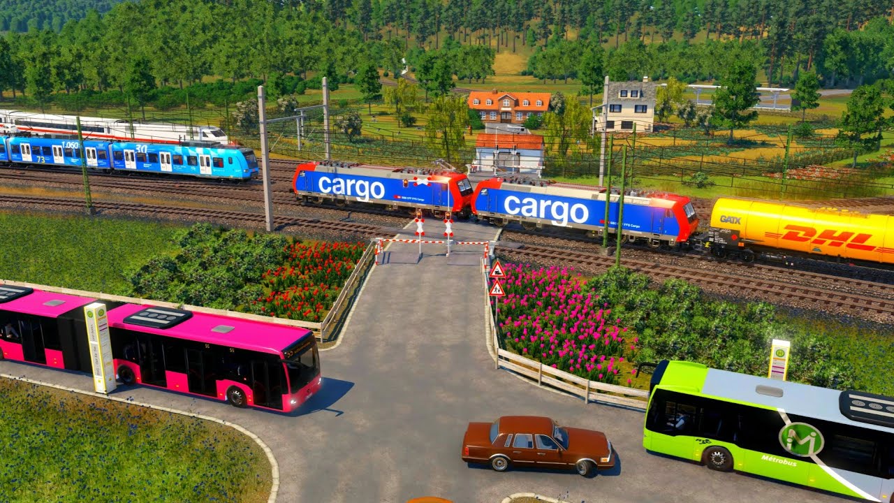 Transport Fever 2: Der Bahnübergang Teil 661